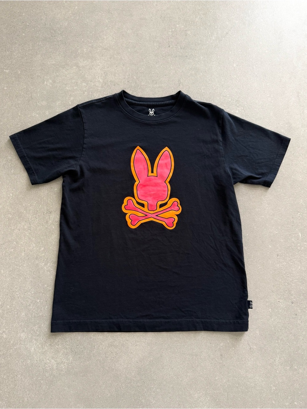 PSYCHO BUNNY Tee-Neon Pink and Orange Logo XL (18/20)